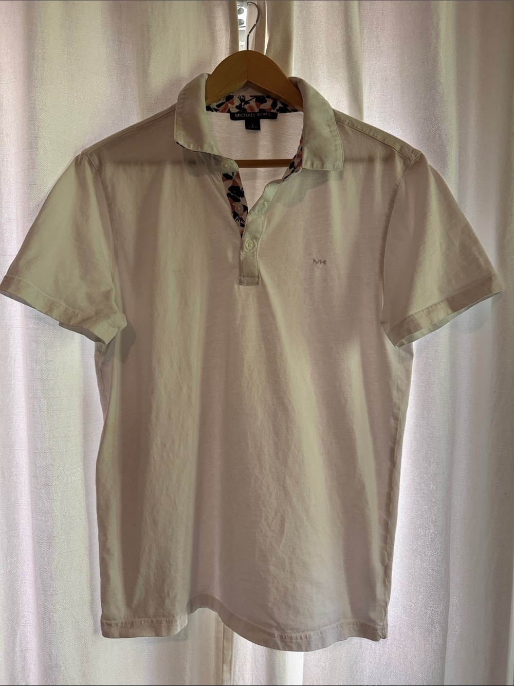 Michael Kors Men’s Cream Polo with Subtle Logo